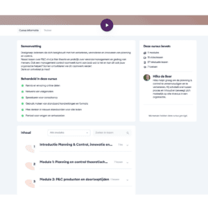 Lidmaatschap Planning en Control
